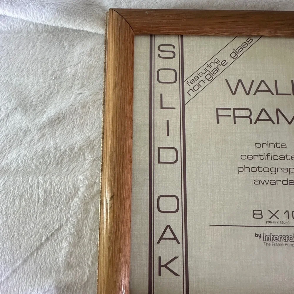 Intercraft Picture Frame Set  8x10 5x7 Brown Gold Good Solid‎ Oak Ornate Cottage